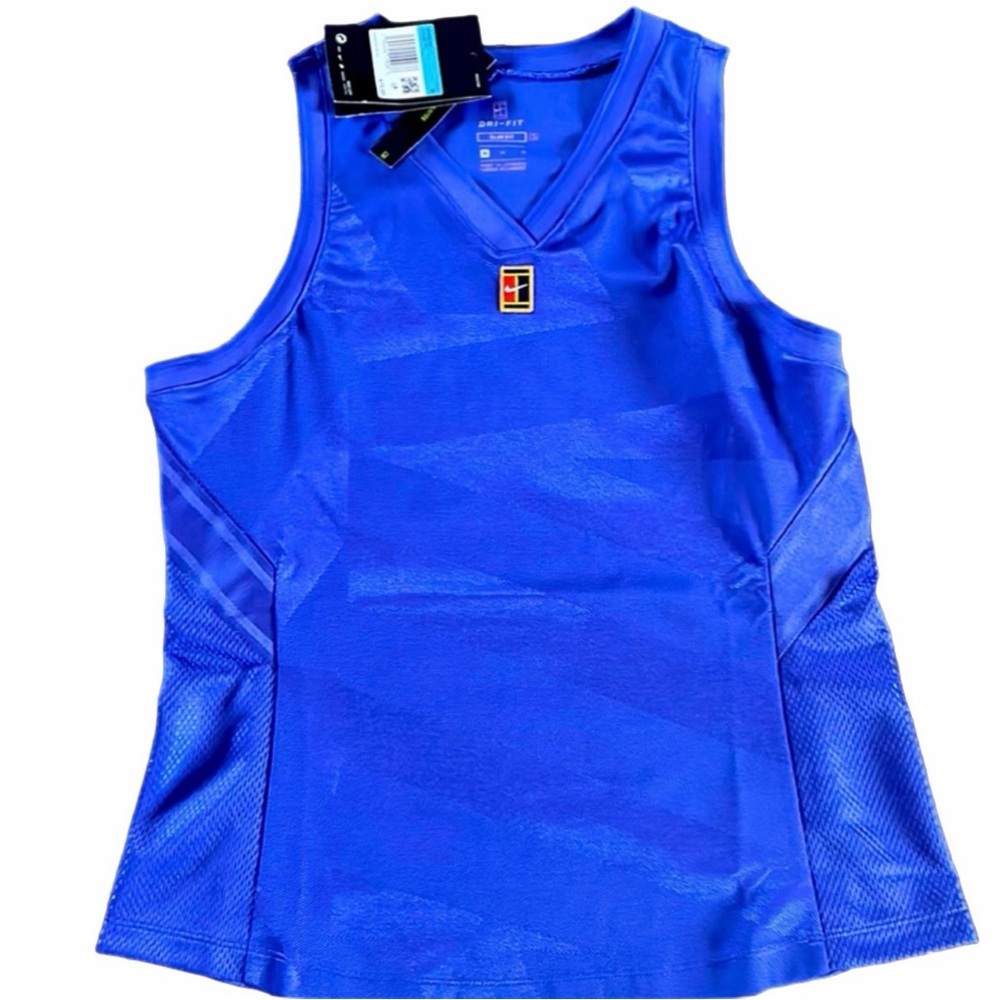 NWT , Bluish/ PurpleNike Slim Fit, Medium Dr-fit V neck Tank Top